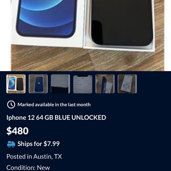 iPhone 12 blue @ accessories - Picture 14 of 15